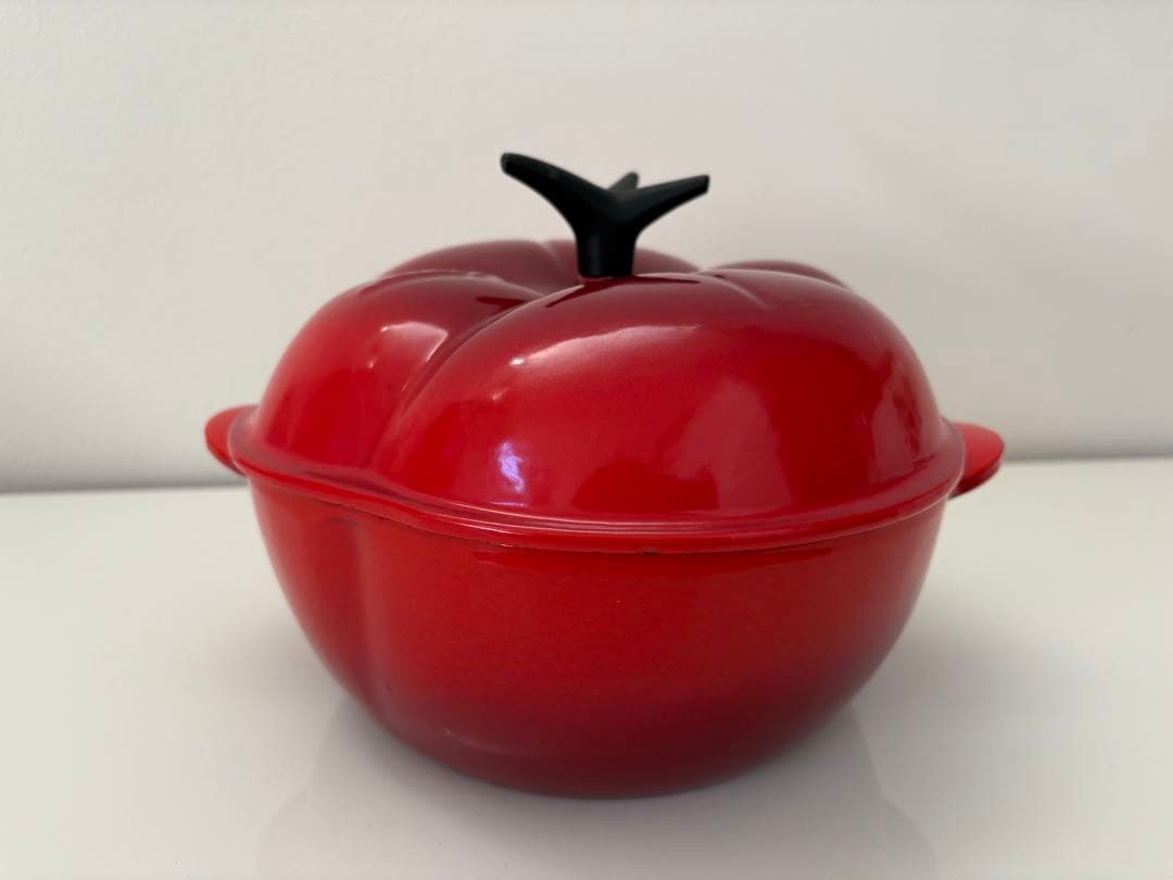 廃番　激レア！ルクルーゼ ココットトマト　キャセロール　赤 Le Creuset Cocotte Ronde / ル・クルーゼ シグニチャー ココット