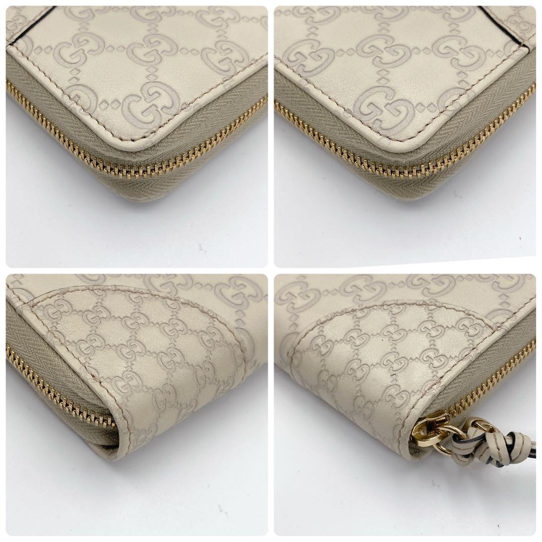 美品】GUCCI グッチ シマ レザー ラウンドファスナー 長財