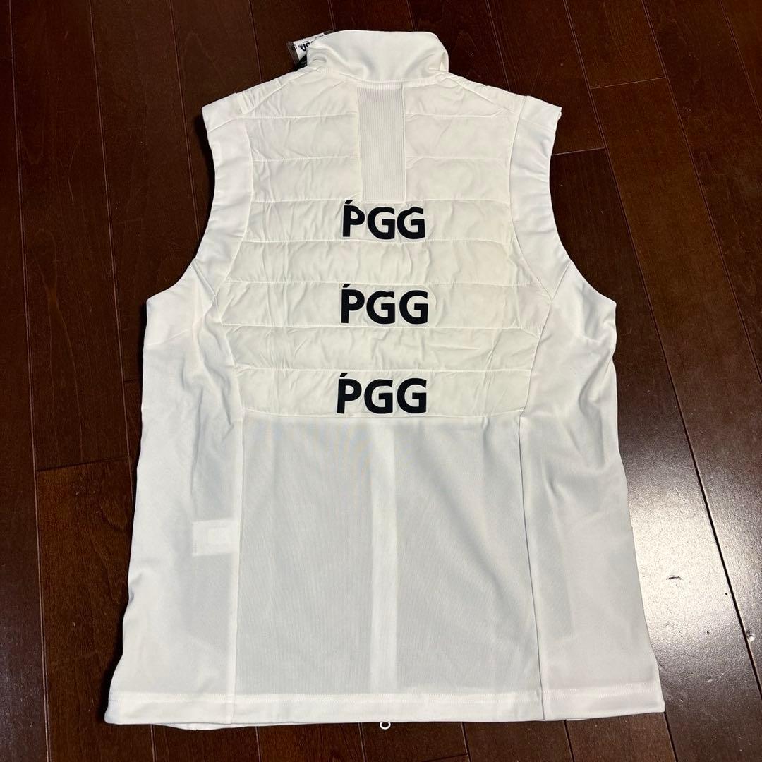 PGGアモッサ×N yメカニカルストレッチタフタホワイトベスト、パンツサイズ5