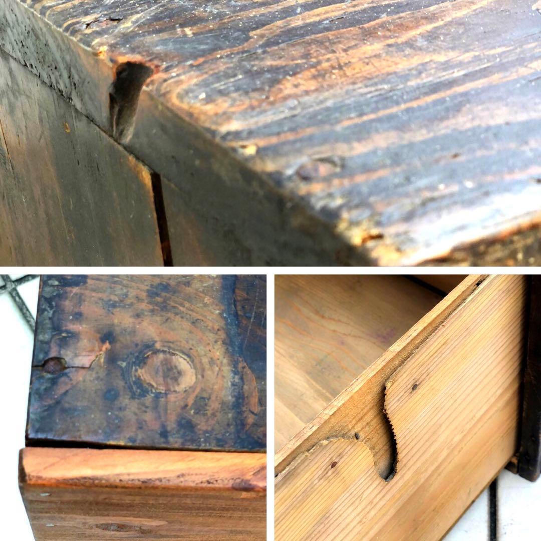 古道具《木製引き出し》明治〜大正期 アンティーク木箱 古民具 骨董