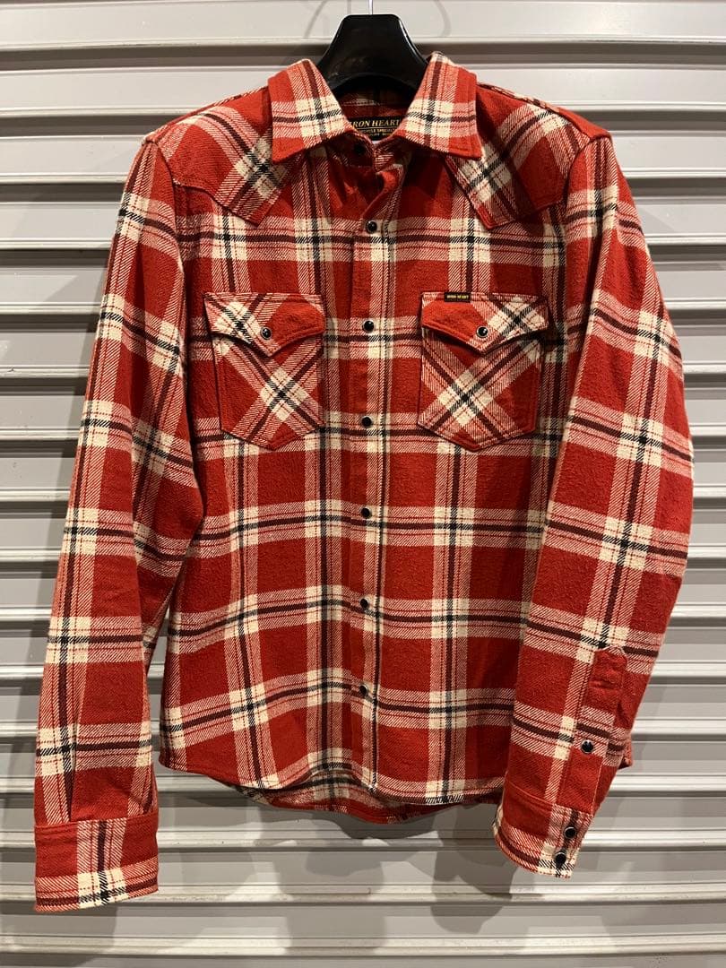 IRON HEART アイアンハート ネルシャツ サイズL アイアンハート 20周年記念ネルシャツ ラスト1枚 | barnstormer