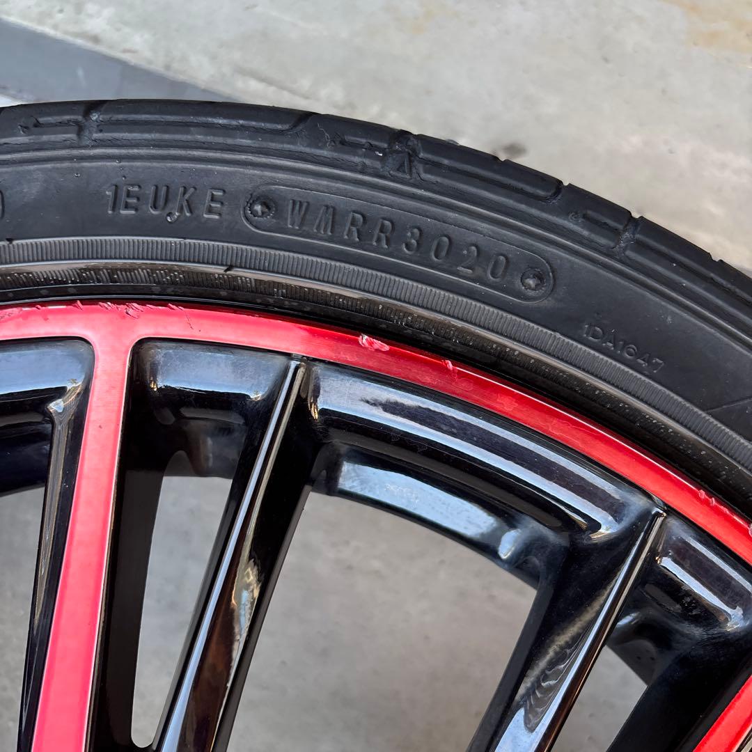 タイヤ ホイール ロクサーニ マグナス レッド 16インチ 100 4穴 +48