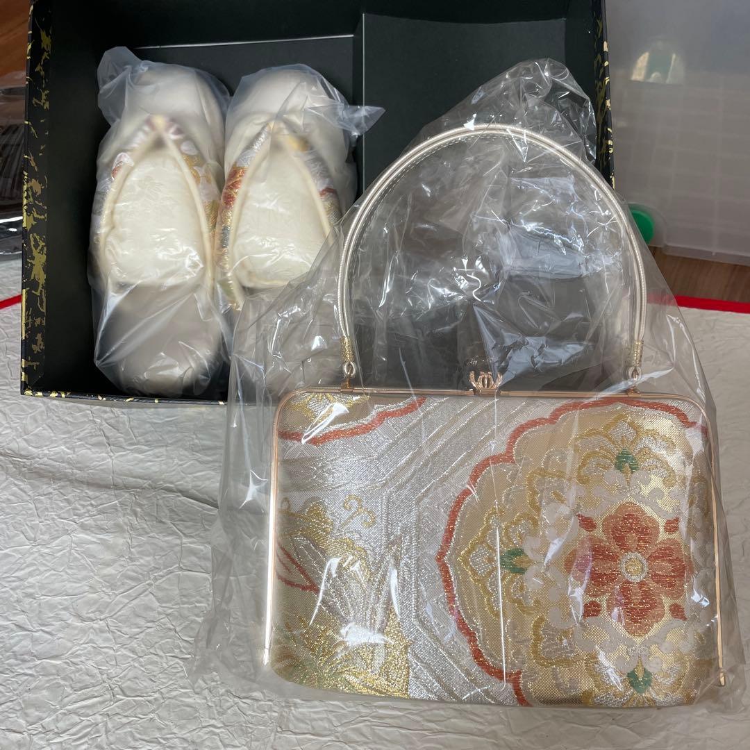 ぴよこ豆です。 バックと草履のセット　未使用品です。 オンラインストア＆催事限定 リユーザブルバッグ ぴよこ豆 | マインド