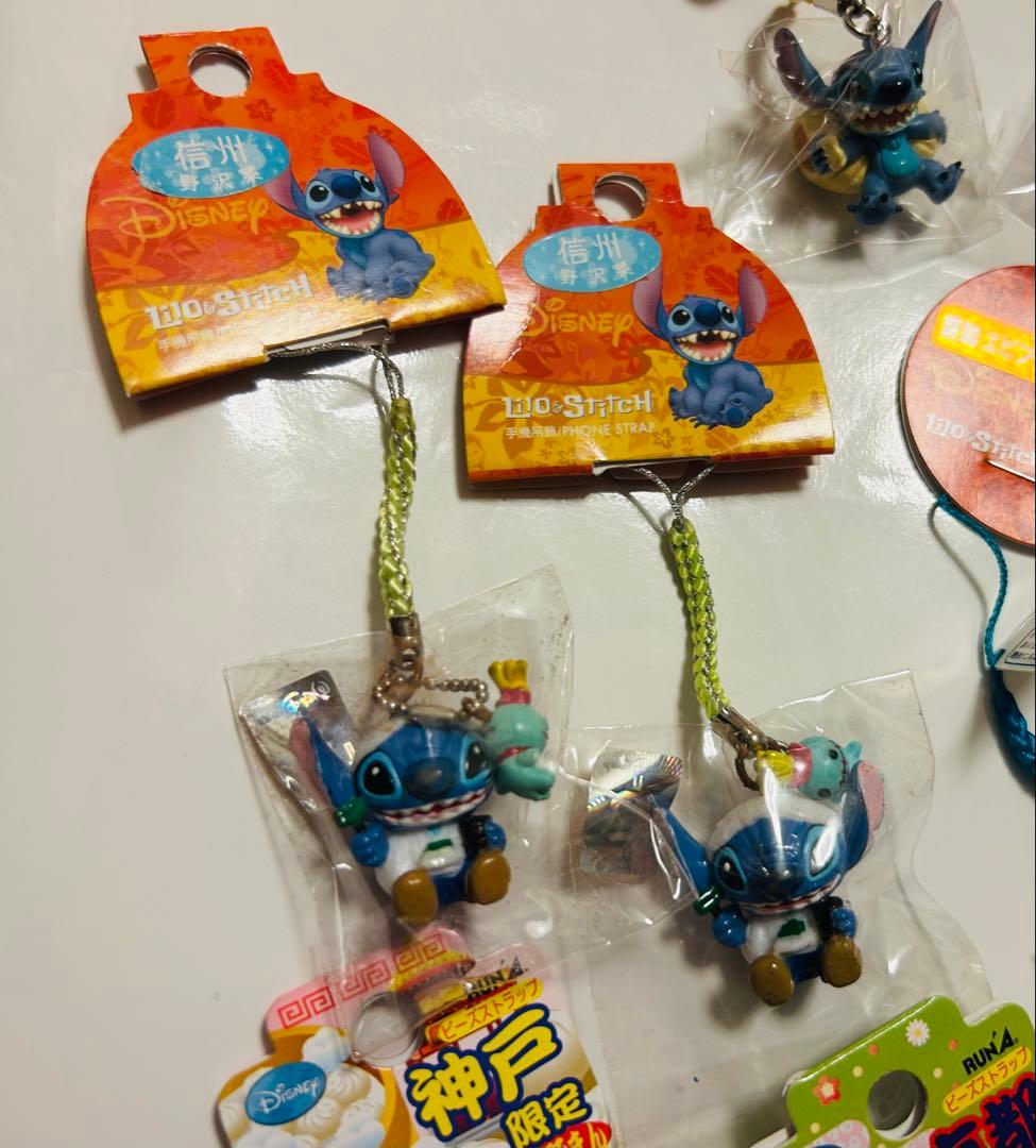 スティッチご当地限定、戦国武将、食べ物など ストラップ 根付け28個まとめ