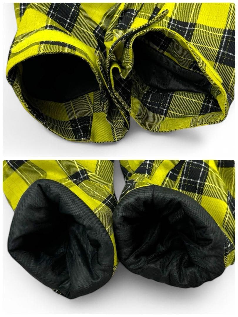 美品 フェニックス スキーウェア 上下セット イエローチェック XS（0