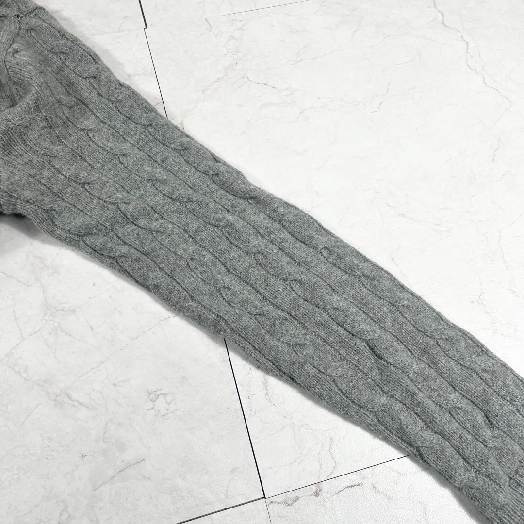 ✨美品 ポロラルフローレン 希少 ケープニット ケーブル レザーベルト