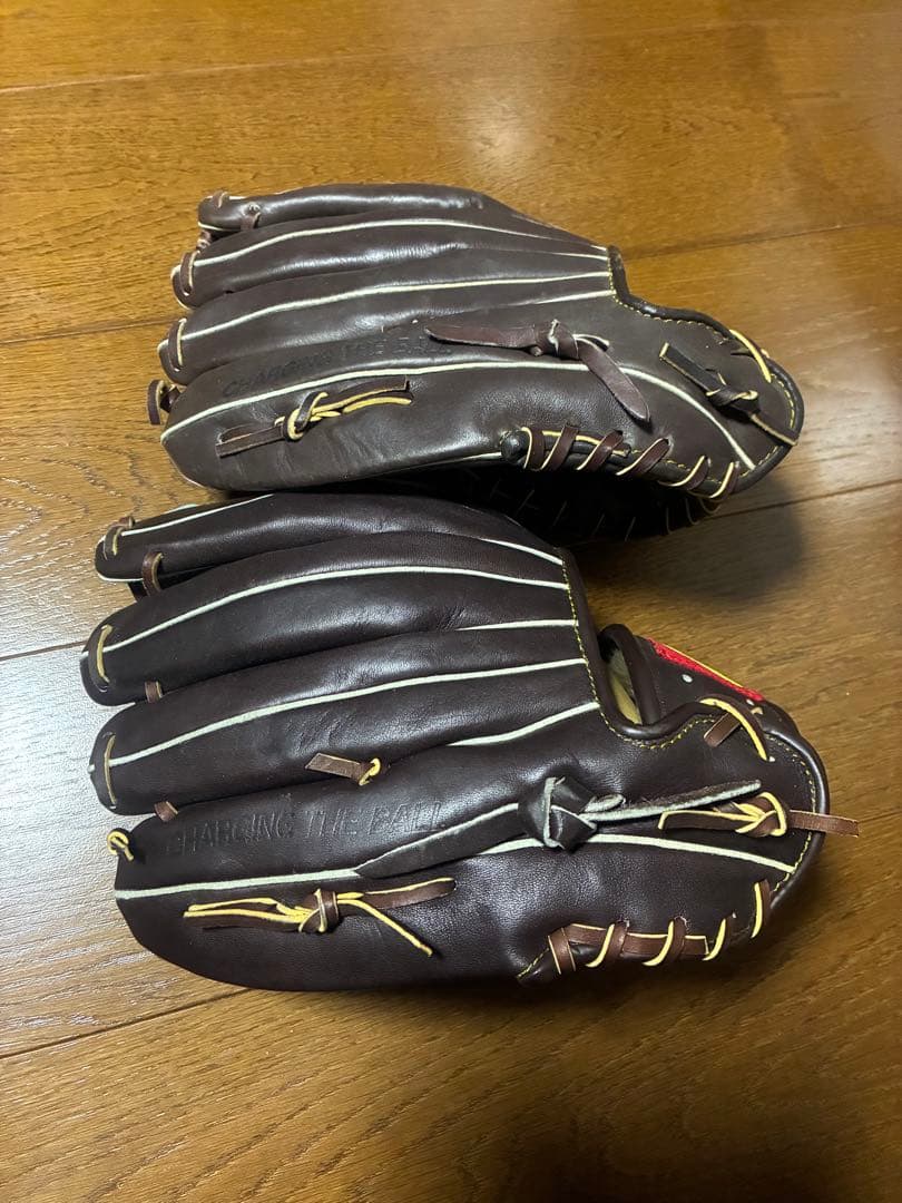 野球グローブ 2個セット！！asics Rawlings 子供用 状態良 スポーツ