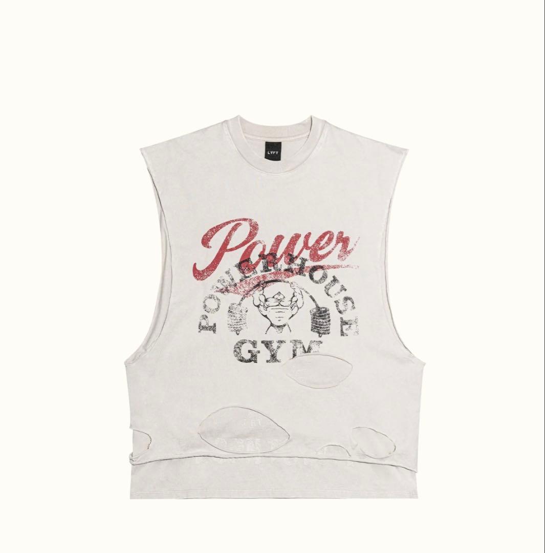 LYFTリフトPower House Gym ノースリーブタンクトップ Mサイズ LÝFT × Power House Gym No Sleeve- Red
