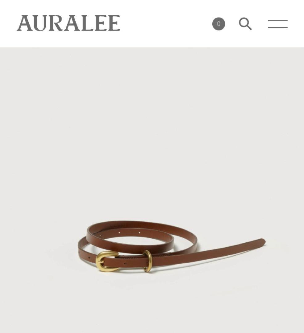 AURALEE / LEATHER NARROW BELT オーラリー　ベルト LEATHER NARROW BELT - AURALEE Official Website