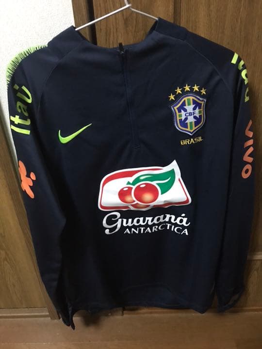 NIKE ブラジル代表 14/15 長袖 ドリルトップ/プラクティスシャツ M