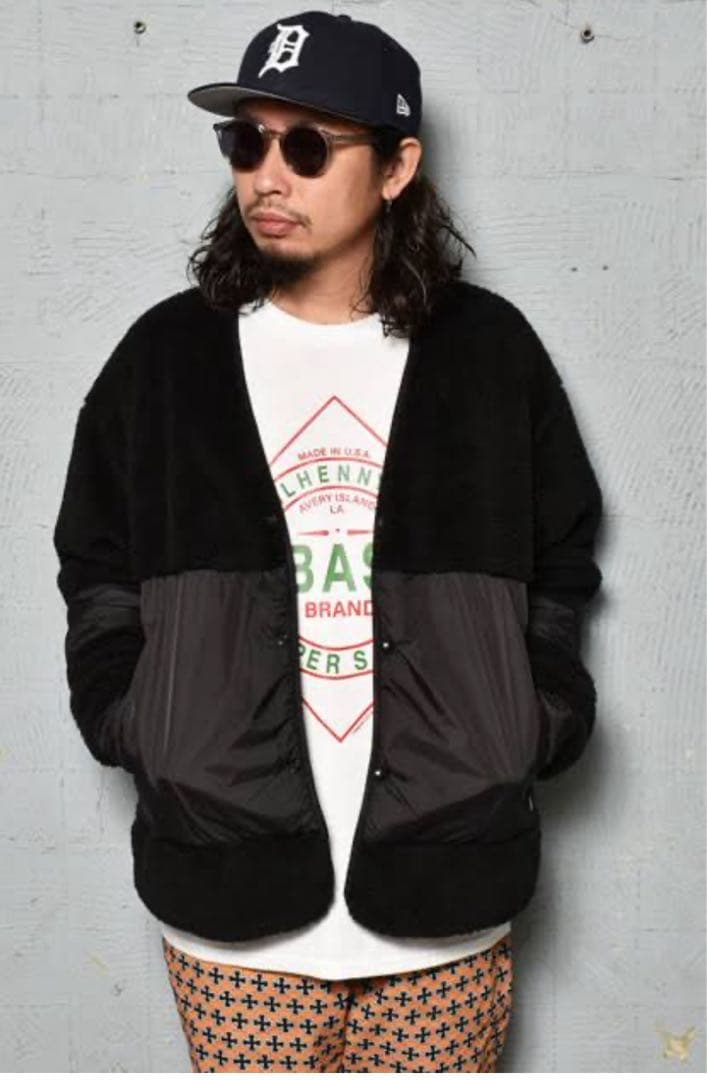 CMF（コンフィー）/Precold Fleece Cardigan/サイズS黒 comfy outdoor