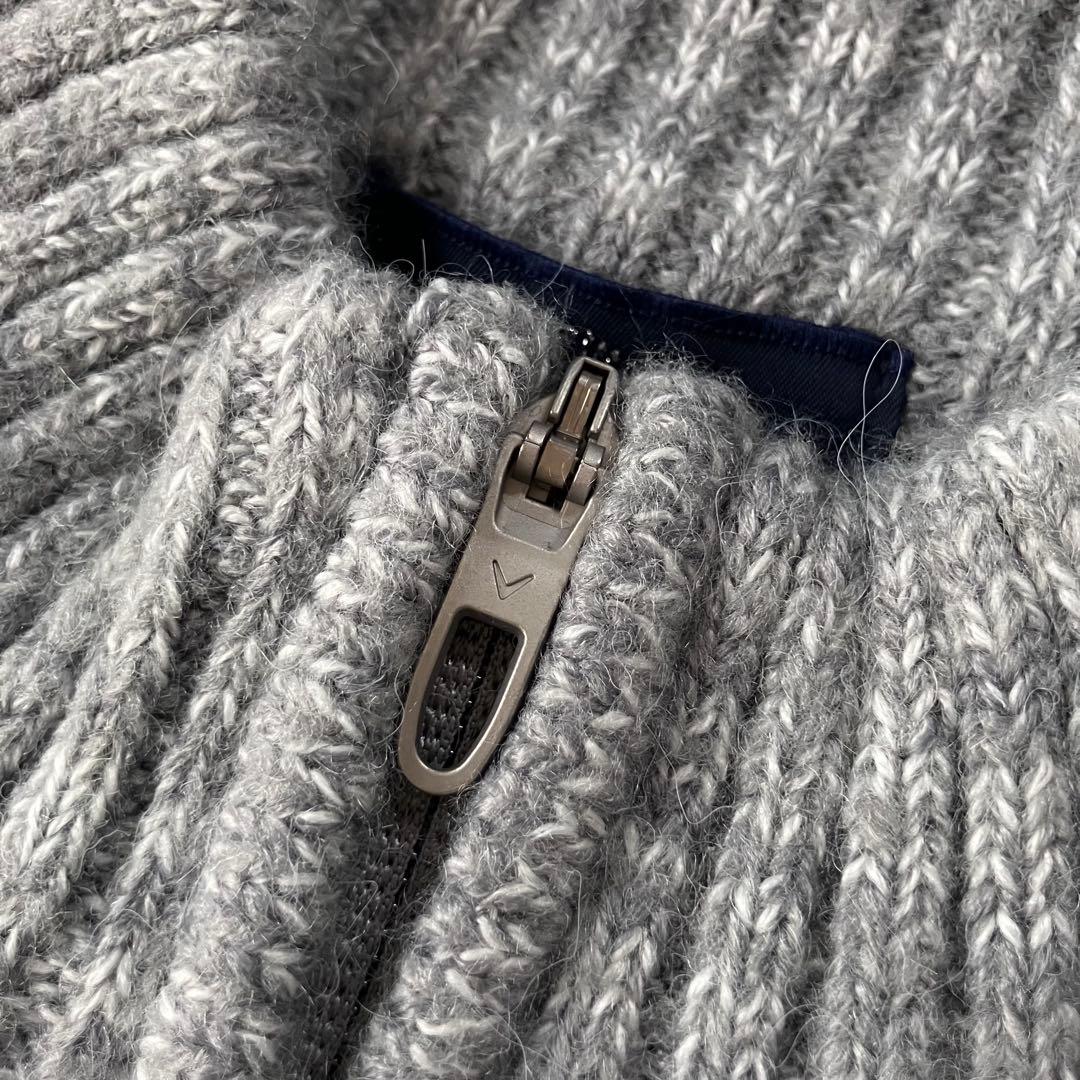 新品】Callaway 2024年 ウール混 ジップ ニット ジャケット L