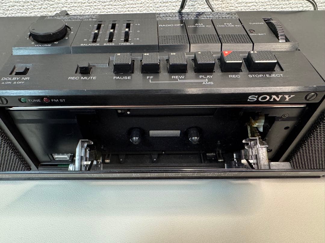 SONY ZXー7 AM FM ステレオカセットレコーダー - ラジオ・コンポブランド