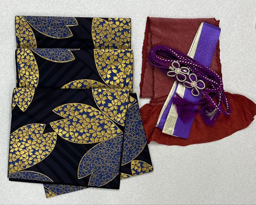 振り袖 フルセット 別誂長襦袢 結婚式 金彩加工 刺繍入り 桜 坂東八十