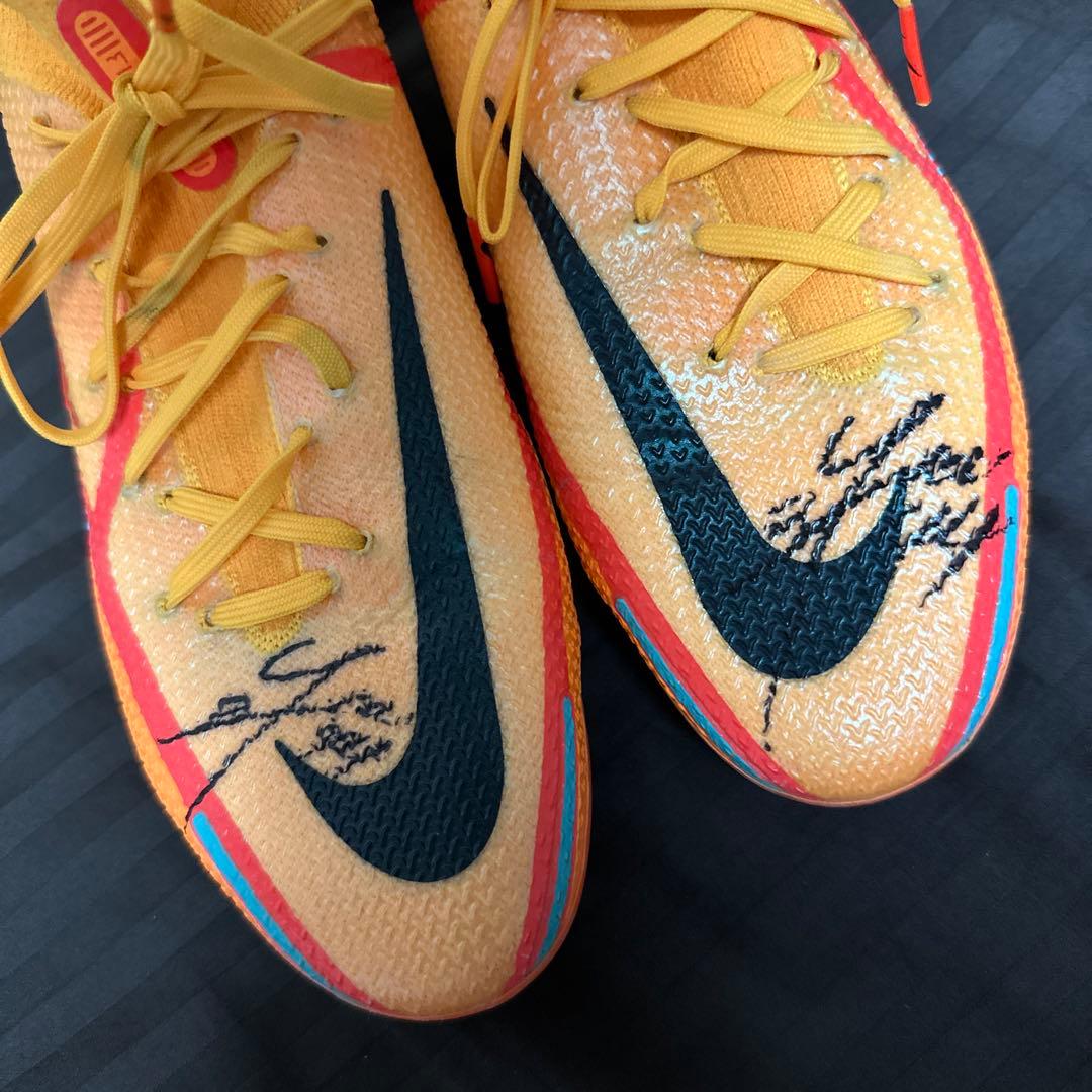 松木玖生 サイン 実使用スパイク 本物 FC東京 青森山田 日本代表