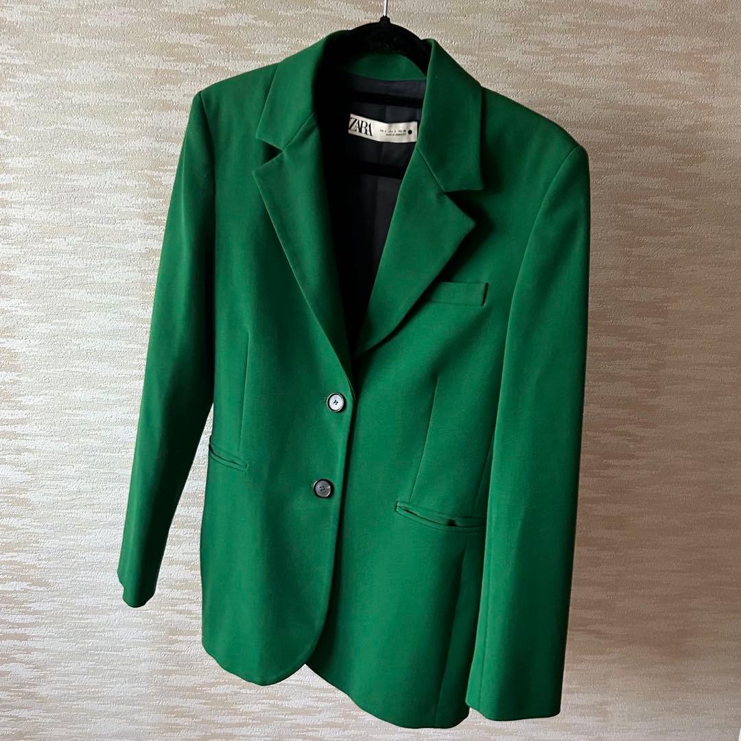 テーラードジャケット グリーン - メルカリ