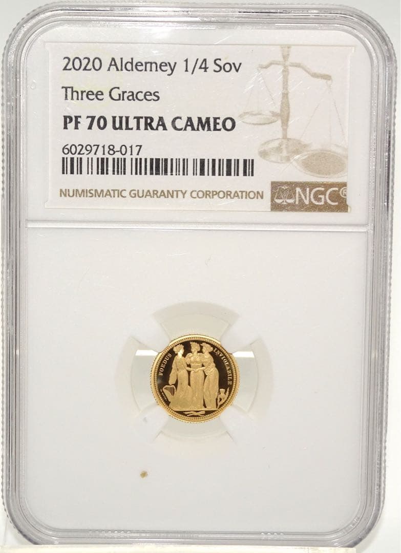 最高鑑定】スリーグレイセス イギリス 1/4ソブリン 金貨 コイン