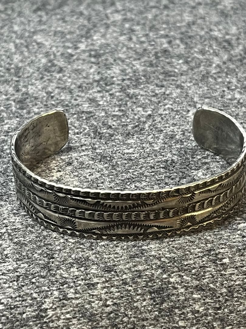 Al Somers シルバー925 バングル INDIAN JEWELRY LEATHER ARTS&CRAFTS Tah'bah TRADERS / Al Somers