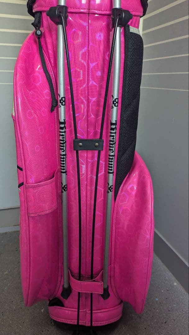 バーディーハントピンク スカル クロス ゴルフバッグ