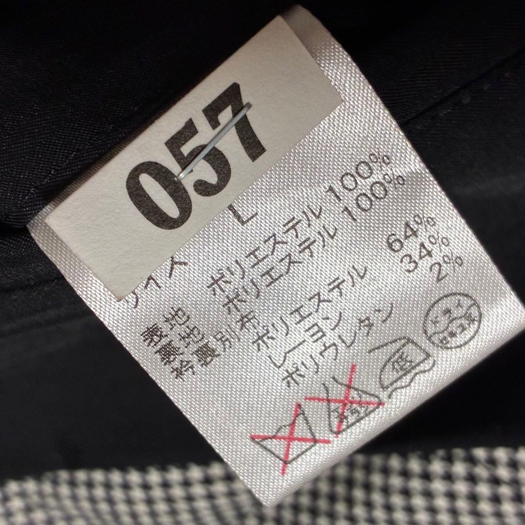 極美品 ニューヨーカー トレンチコート 中綿ライナー ブラック 千鳥柄