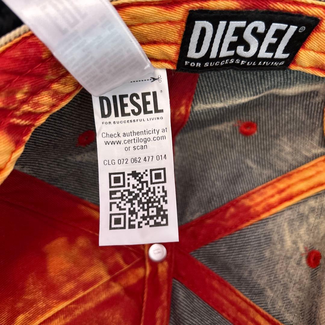 ヒョンジン着用 DIESEL デニム キャップ ロゴ ダメージ C-Seymon