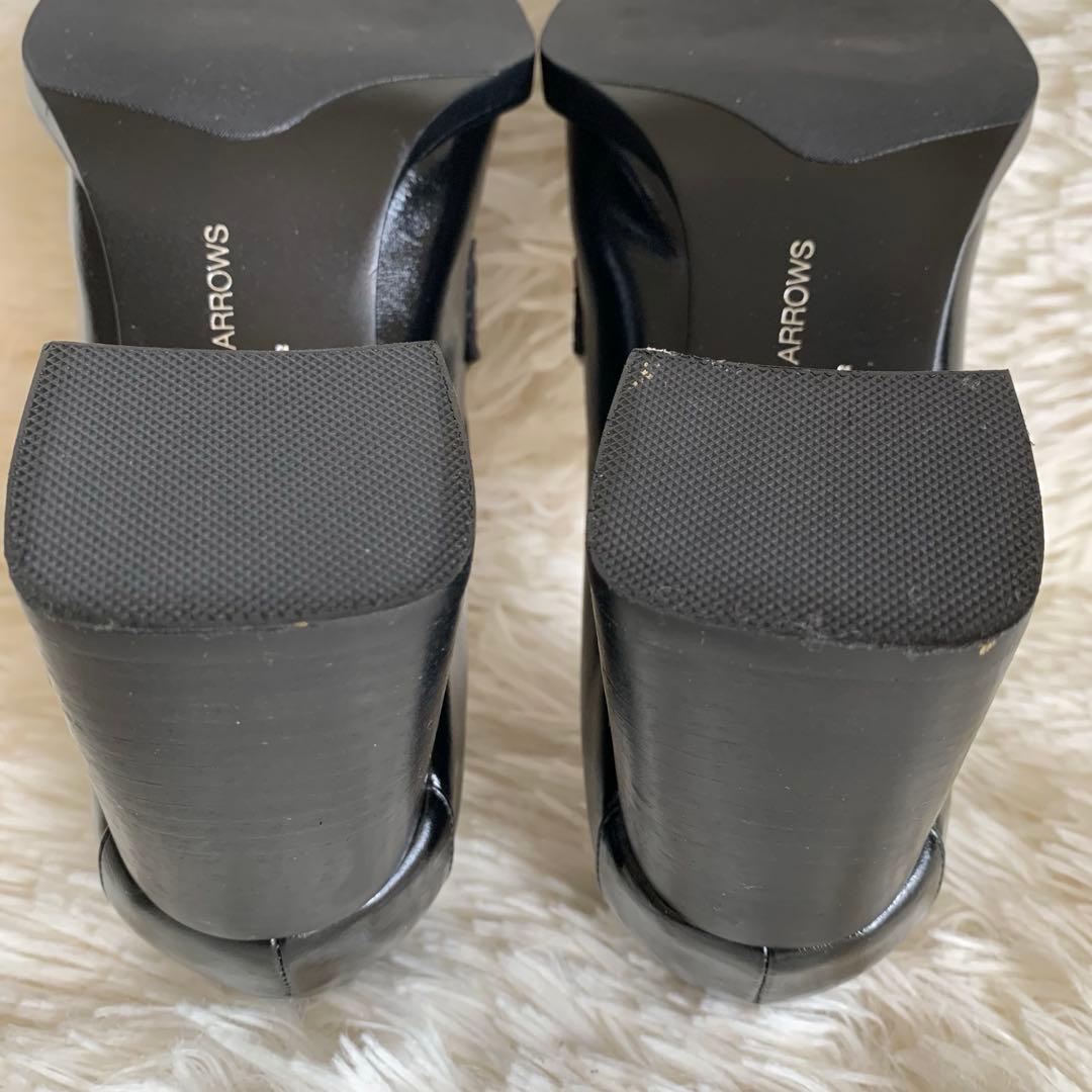 ちゃぼ様　SY スクエアヒールローファー 黒　23.5cm ユナイテッドアローズ