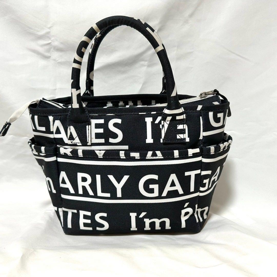 Pearly Gates パーリーゲイツ カートバッグ ゴルフ 総柄 ロゴ 紺色