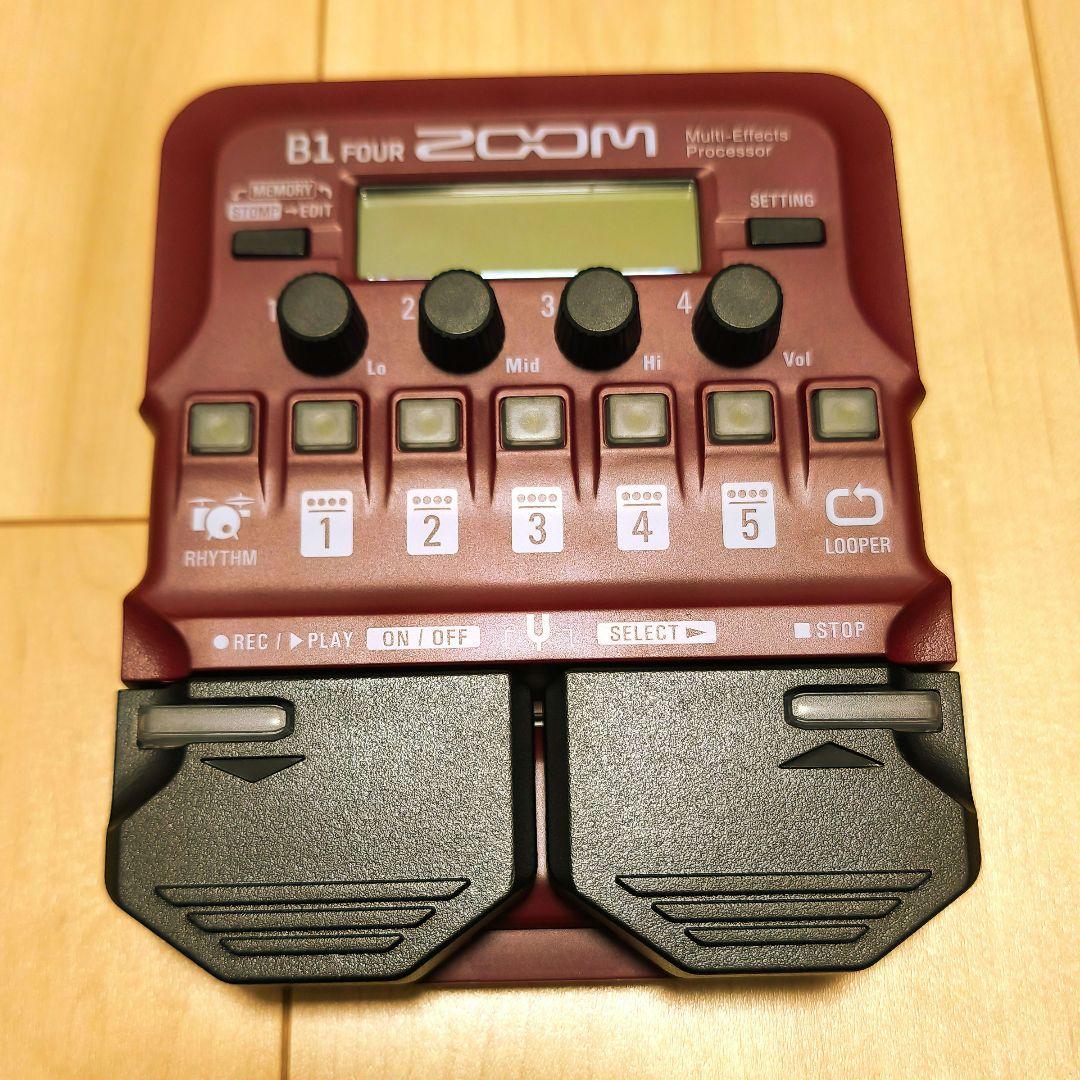 ZOOM B1 FOUR【ほぼ未使用】 Amazon | ZOOM ズーム B1 FOUR ベースマルチエフェクター レッド 65