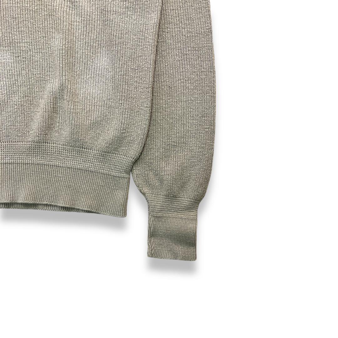 80s USA製 L.L.Bean エルエルビーン ヘンリーネックコットンニット