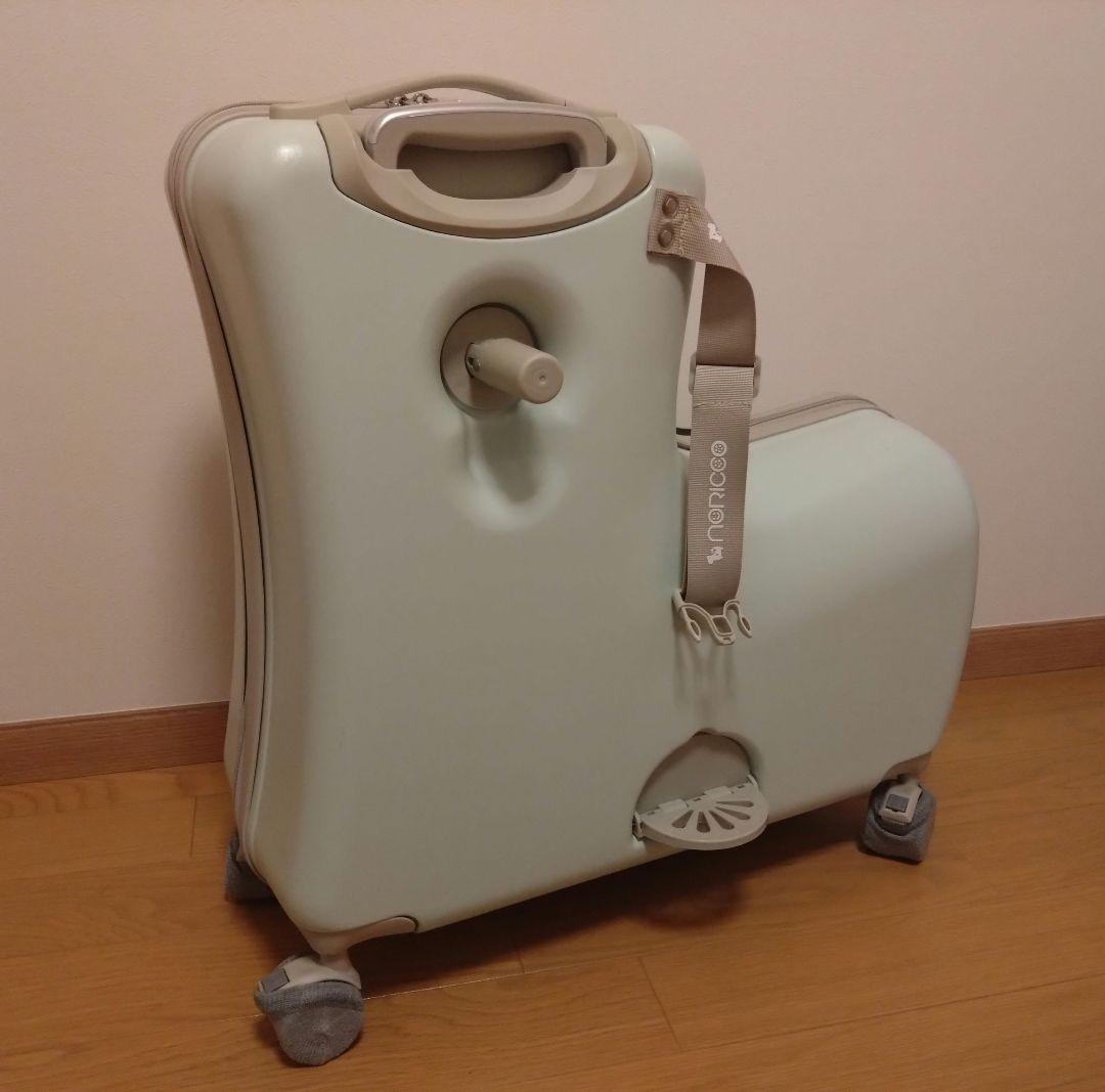NORICCO キャリーケース パステルグリーン 子供乗せ お子さまと長距離移動もスムーズに！待望の機内持込みタイプが