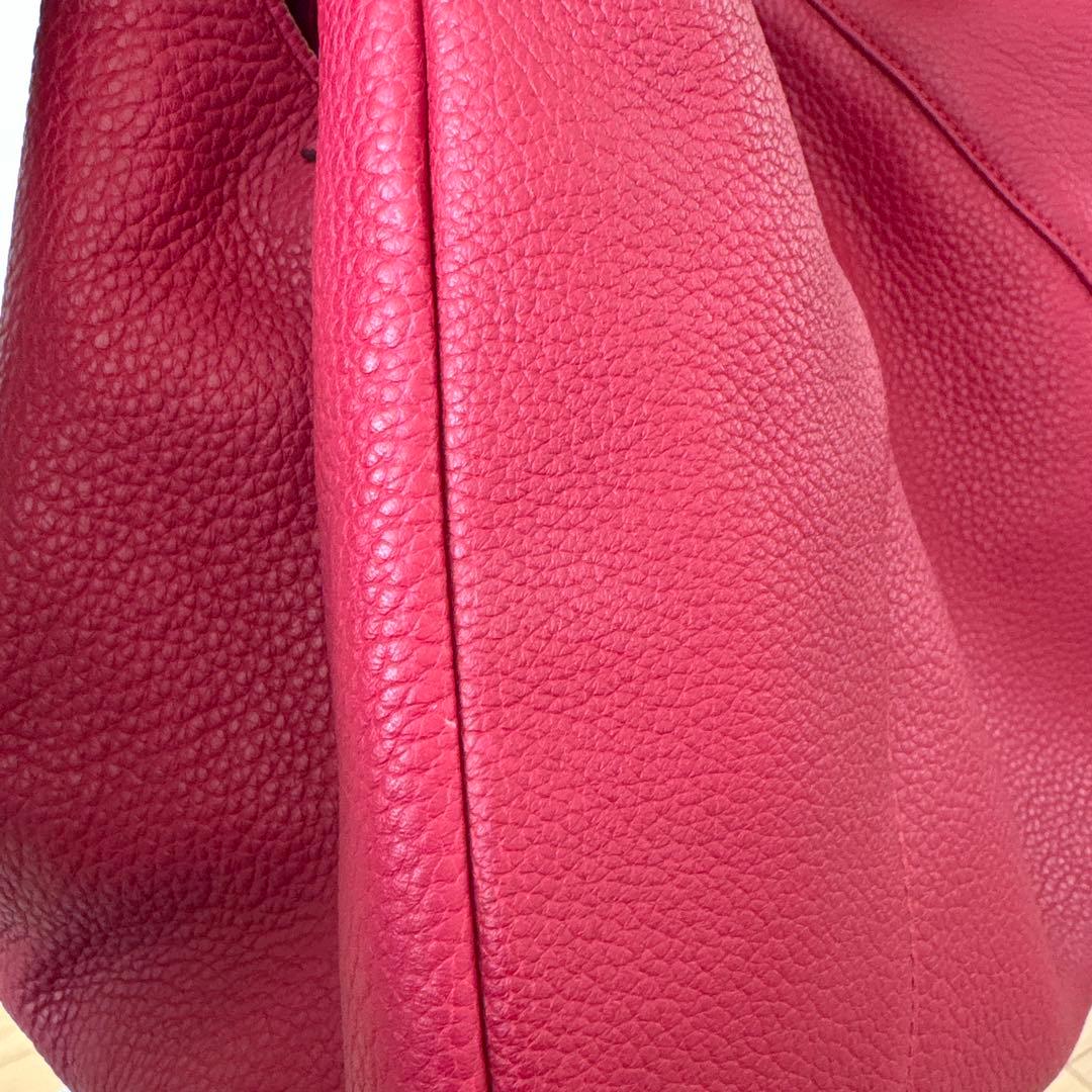 美品】LOEWE バック カリエ ホーボー ハンドバッグ レッド - バッグ新