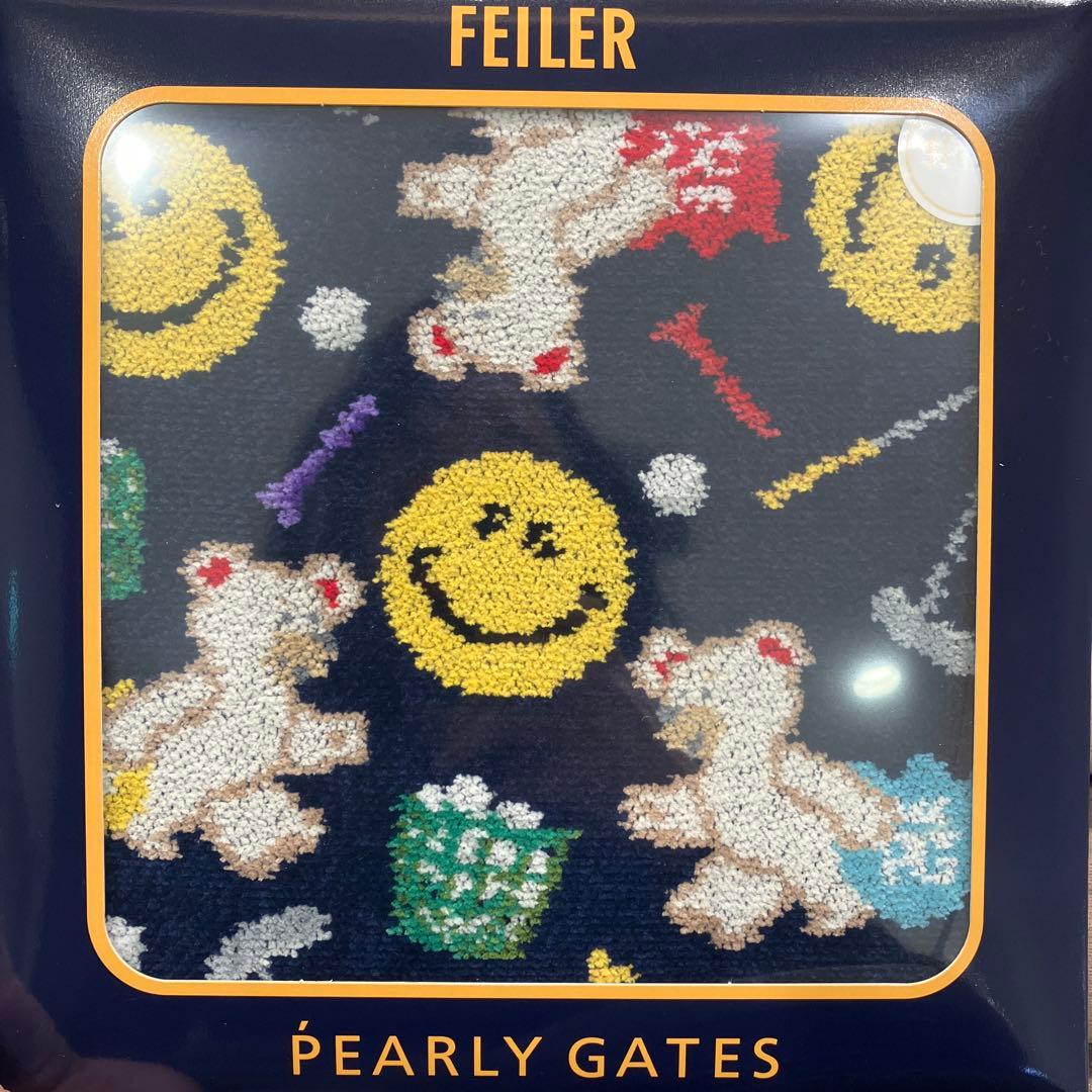 PEARLY GATES コラボハンカチ フェイラー パリーゲイツ(紺) - メルカリ