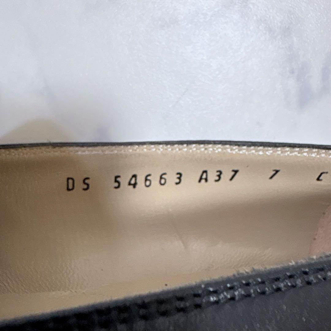 未使用級 Ferragamoガンチーニ ローファー 黒 7C 23.5cm