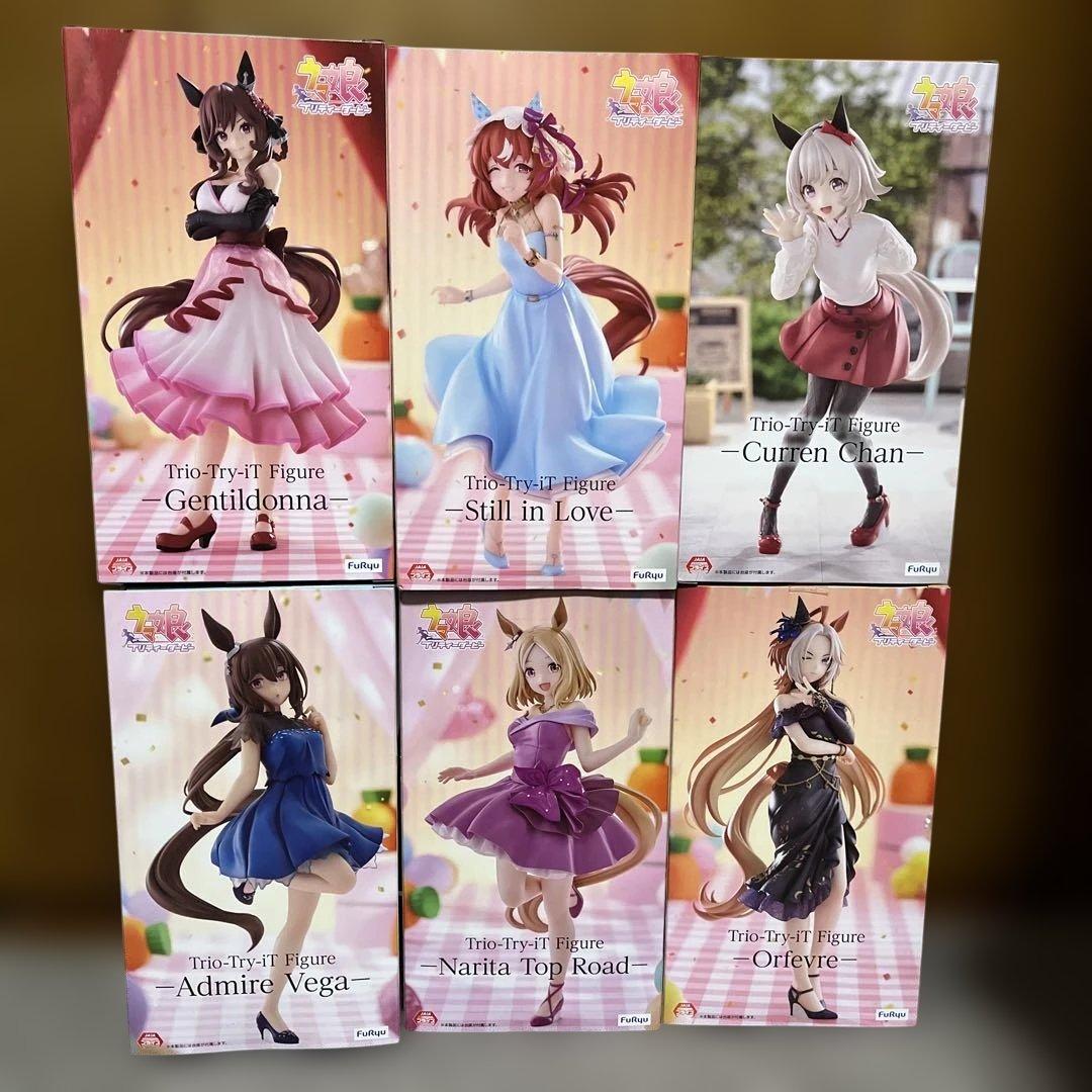 ウマ娘 Trio-Try-iT フィギュア カレンチャン ラウンドワン限定 6点