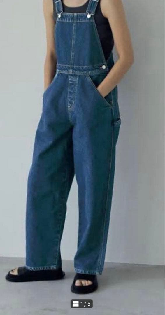 anunk デニムサロペット anuke（アンヌーク） サロペット オーバーオール Denim Overall