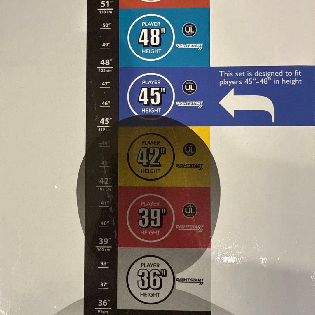 u.s.kids golf 45 ジュニア　4本セット