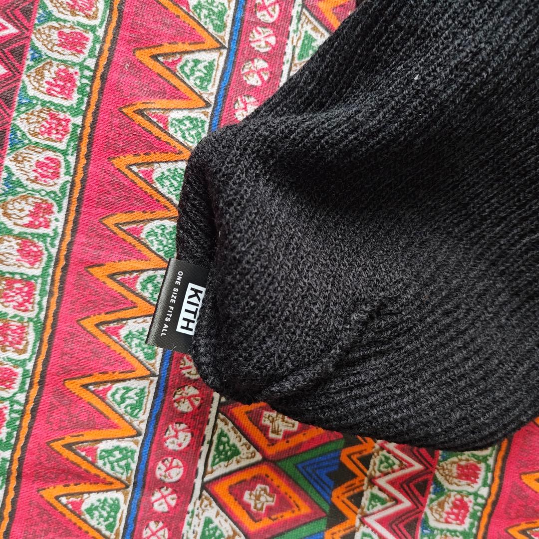 KITH ブラック ニット帽