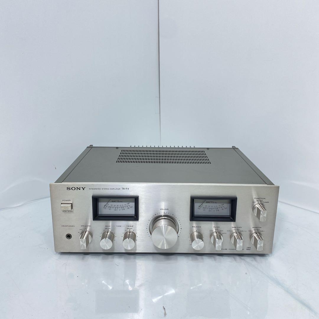 SONY ソニーTA-F4 プリメインアンプ 音出し確認済み - メルカリ