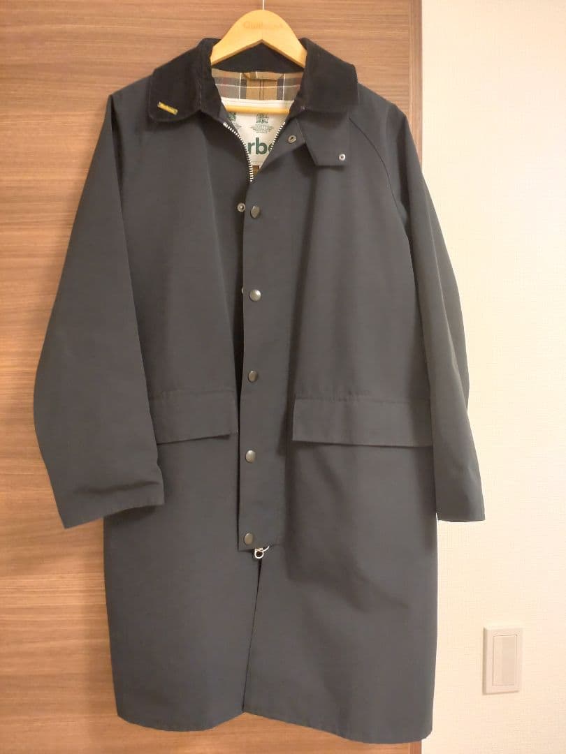 Barbour BURGHLEY バブアーバーレイ　ネイビー ノンワックス Barbour（バブアー） オーバーサイズ バーレー ワックス BARBOUR OS