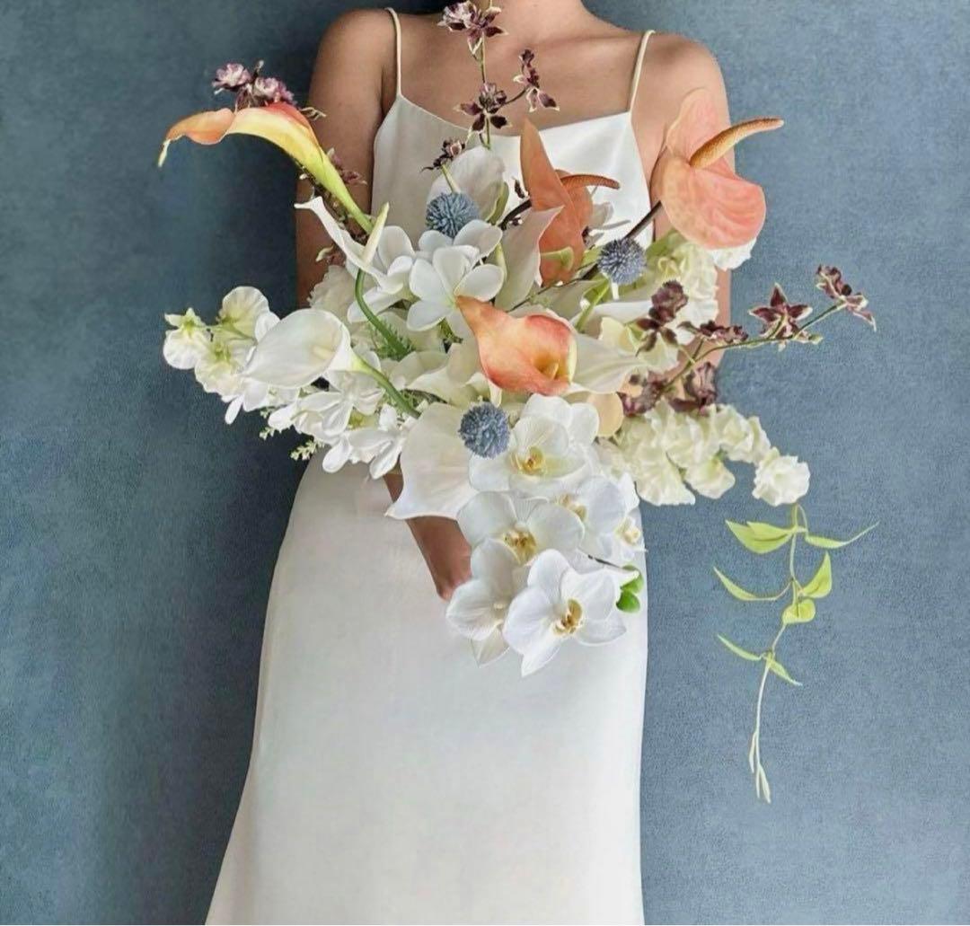 花 アートフラワーブーケ 造花 寒牡丹 松ぼっくり 松 ドングリ 立体 絵画