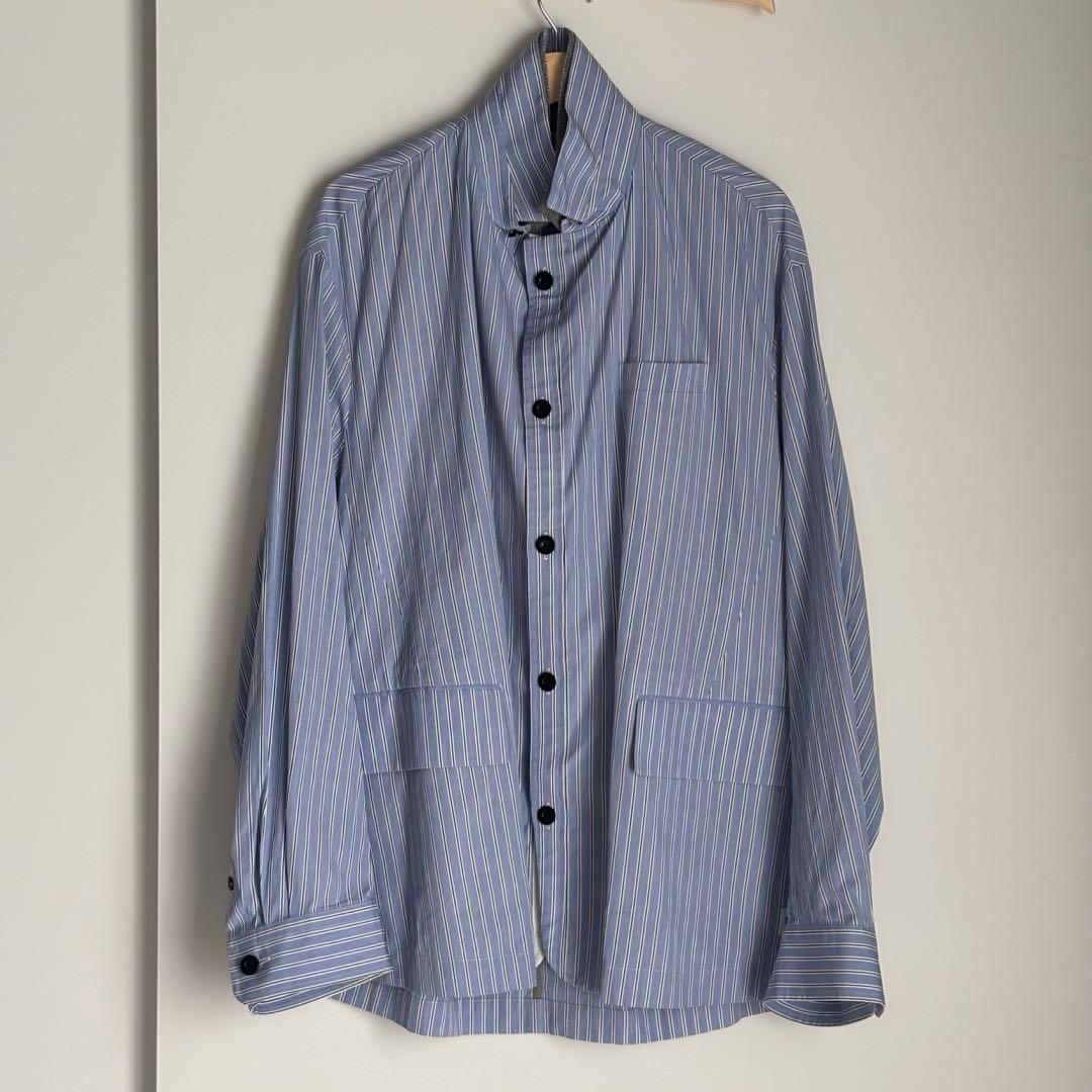 トップス sacai Thomas Mason Cotton Poplin Jacket Sacai - Thomas Mason Cotton Poplin Jacket | HBX