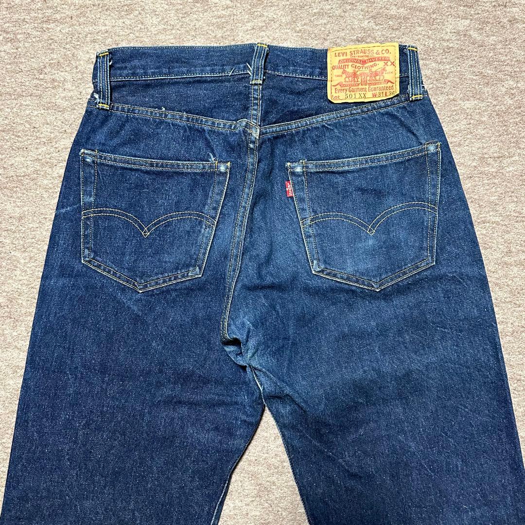 Levi's 501XX 55年 復刻 555 バレンシア 濃紺 USA製 - メルカリ