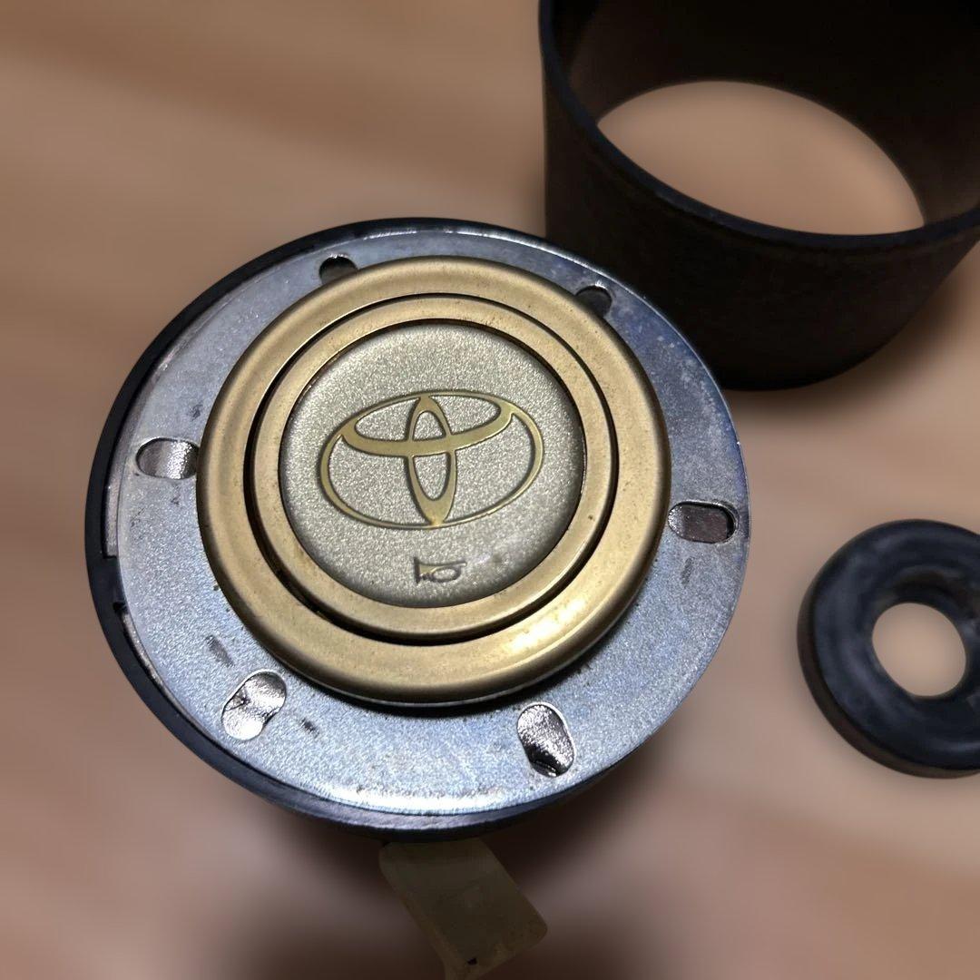 PERSONAL ウッドステアリング 4本スポーク TOYOTAエンブレム