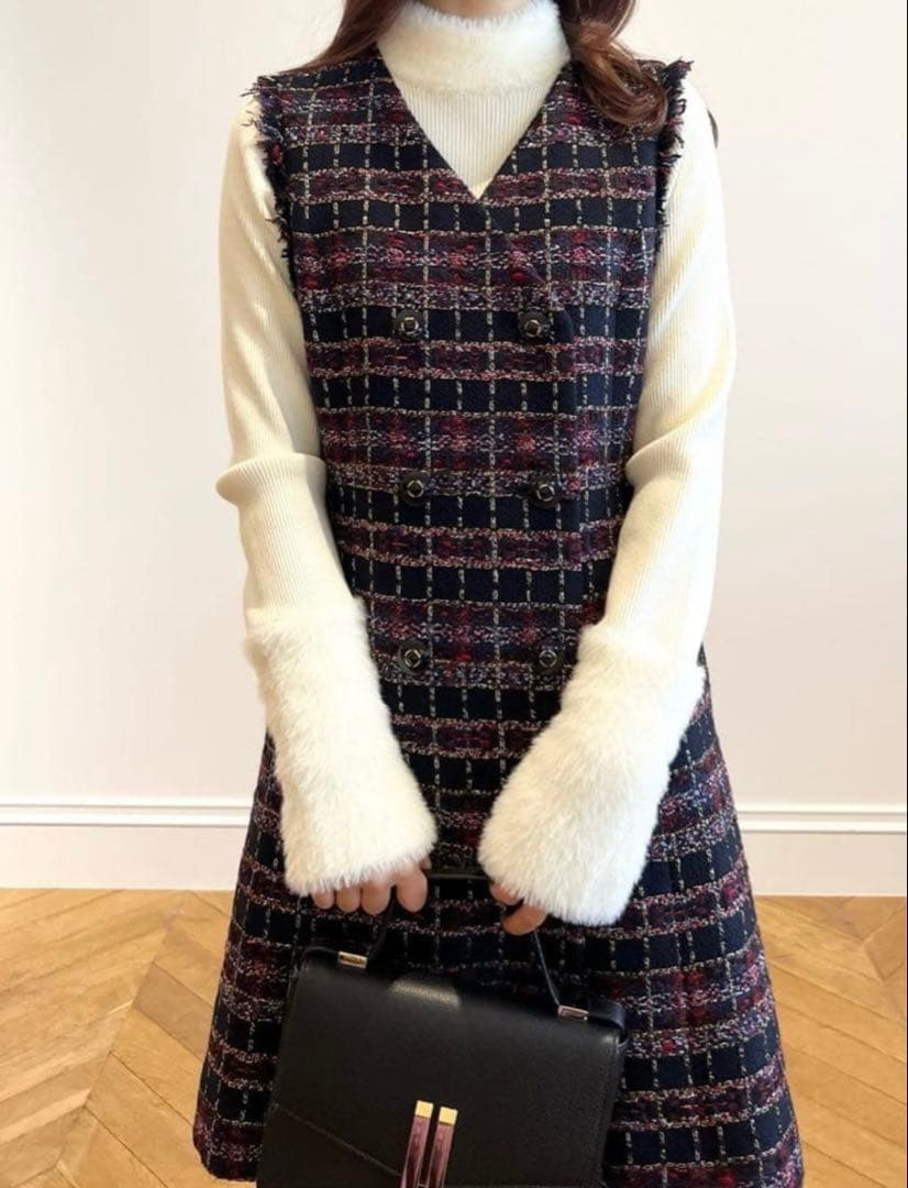 ♡ルルウィルビー MALHIA KENTチェックツイードワンピース♡