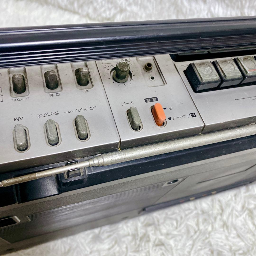 希少 SHARP ラジカセ GF-305ST 昭和レトロ 70s シルバーボディ