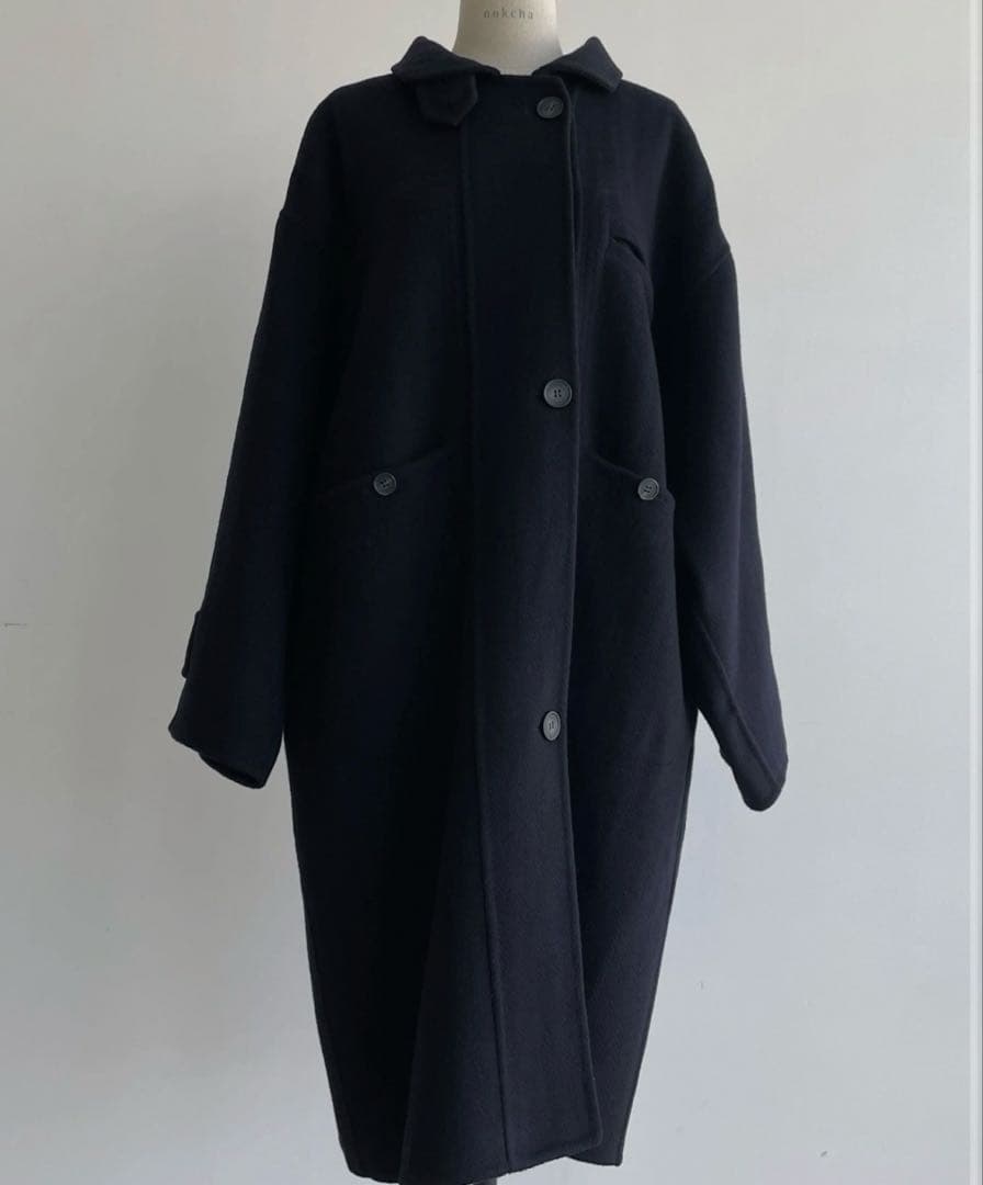 【nokcha original】ノクチャHAND MADE oval コート nokcha original】HAND MADE oval coat/navy - NOKCHA
