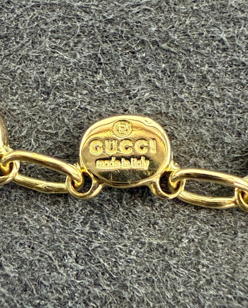 【GUCCI】Gロゴ チェーン ブレスレット K18 4.3g