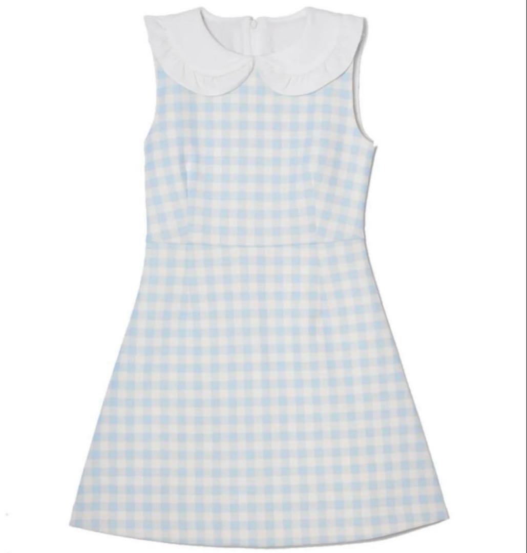 ジルチュ jiltu petit frill dress ブルー 水色 S オンライン ショッピングファッション - jiltu petit frill dress 水色 M