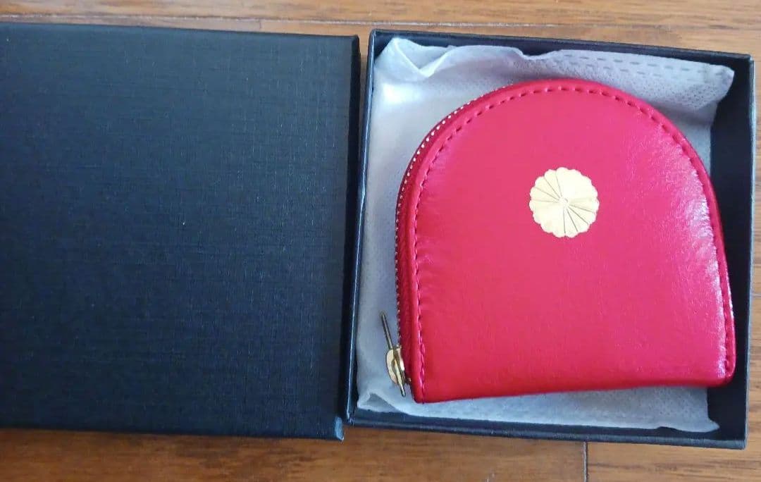 皇居 財布 赤色 小銭入れ - メルカリ