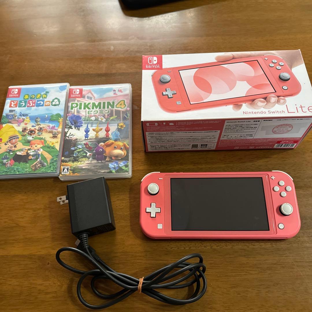 任天堂 Switch Lite コーラル ソフト付き Nintendo Switch 本体と